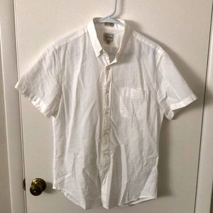 J. Crew Medium White Seersucker Shirt